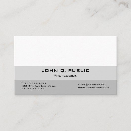 独自のモダンプロフェッショナル 名刺 (正面)