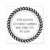 独自のモダンリース差出人住所 セルフインキングスタンプ (デザイン)