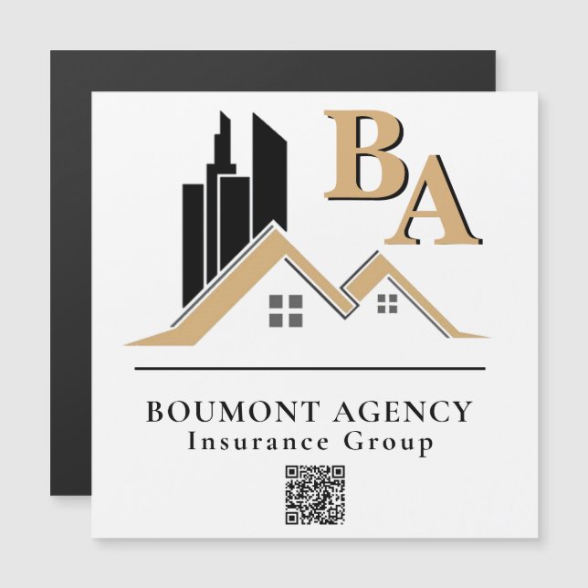 独自のモダンロゴを追加するプロフェッショナル黒金ゴールド (正面/裏面)