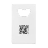 独自のモダンロゴを追加するプロフェッショナル黒金ゴールド クレジットカード栓抜き (裏面)