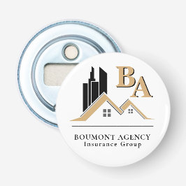 独自のモダンロゴを追加するプロフェッショナル黒金ゴールド 栓抜き