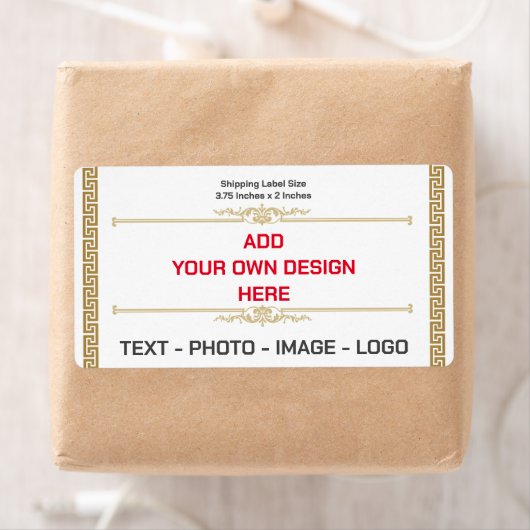 独自のモダン出荷シンプルラベルの作成 ラベル (インサイチュ)