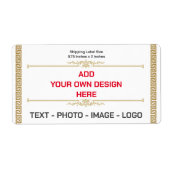 独自のモダン出荷シンプルラベルの作成 ラベル (正面)