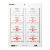 独自のモダン出荷シンプルラベルの作成 ラベル (フルシート)