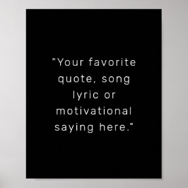 独自のモダン引用文ポスターのパーソナライズされた作成 ポスター