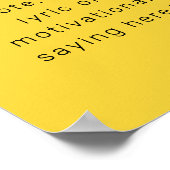 独自のモダン引用文ポスターのパーソナライズされた作成 ポスター (角)