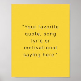 独自のモダン引用文ポスターのパーソナライズされた作成 ポスター