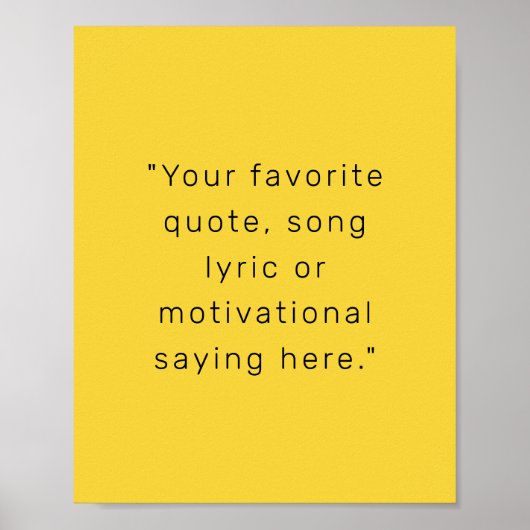 独自のモダン引用文ポスターのパーソナライズされた作成 ポスター (正面)