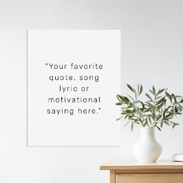 独自のモダン引用文ポスターのパーソナライズされた作成 ポスター