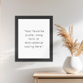 独自のモダン引用文ポスターのパーソナライズされた作成 ポスター