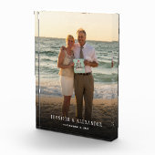 独自のモダン文字オーバーレイ結婚の作成 フォトブロック (右)