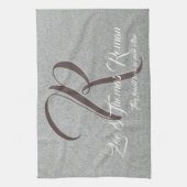 独自のモノグラムのキッチンタオルを作成する キッチンタオル (縦)