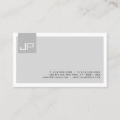 独自のモノグラムを作成すエレガントる 名刺 (裏面)