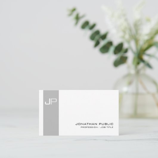 独自のモノグラムを作成すエレガントる 名刺 (スタンド正面)