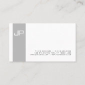 独自のモノグラムを作成すエレガントる 名刺 (裏面)