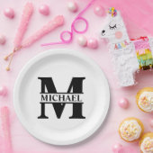 独自のモノグラムを作成 ペーパープレート (パーティー)