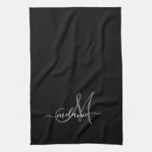 独自のモノグラムカスタムと名前スクリプトの作成 キッチンタオル (縦)