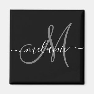 独自のモノグラムカスタムと名前スクリプトの作成 マグネット