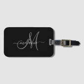 独自のモノグラムカスタムと名前スクリプトの作成 ラゲッジタグ (正面横)
