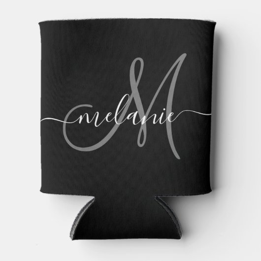 独自のモノグラムカスタムと名前スクリプトの作成 缶クーラー (正面)