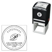 独自のモノグラムクラシック差出人住所の作成 セルフインキングスタンプ (インサイチュ)