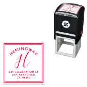 独自のモノグラムスクリプトの作成差出人住所 セルフインキングスタンプ (インサイチュ)