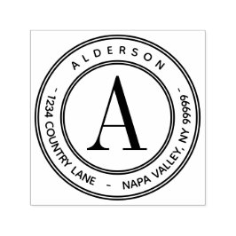 独自のモノグラム差出人住所セルフインの作成 セルフインキングスタンプ