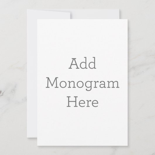 フラット招待状, サイズ: 12.7cm x 17.8cm, ペーパー: シグネチャーマット, 封筒: ホワイト (正面)