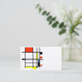 独自のモンドリアン名刺 名刺 (スタンド正面)