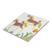 独自のユニコーンのフローラパワーかわいい美学を作成 タイル (側面)