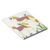 独自のユニコーンのフローラパワーかわいい美学を作成 ノートパッド (アングル)