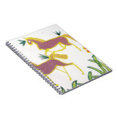 独自のユニコーンのフローラパワーかわいい美学を作成 ノートブック (右側)