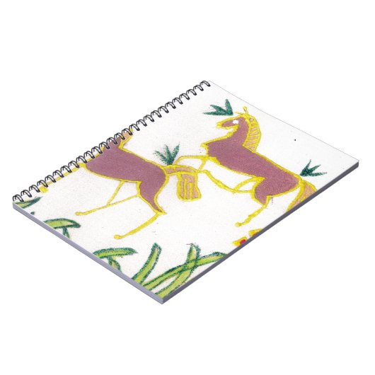 独自のユニコーンのフローラパワーかわいい美学を作成 ノートブック (左側)