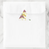 独自のユニコーンのフローラパワーかわいい美学を作成 三角形シール (バッグ)