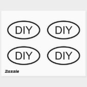 独自のユーロスタイルオーバルステッカーの作成 楕円形シール (シート)