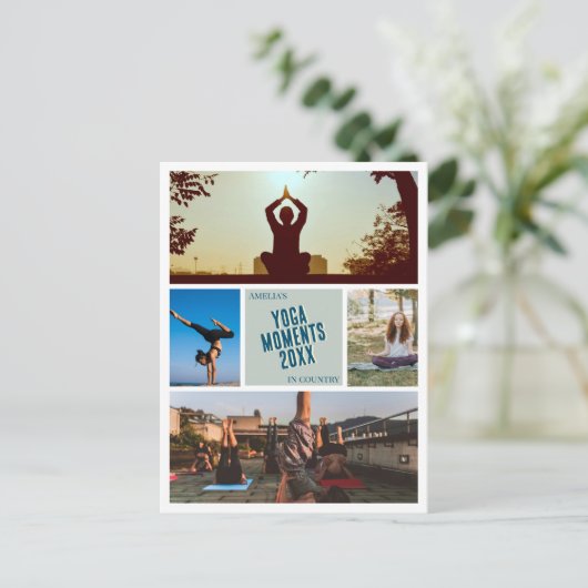 独自のヨガフォトポストカードを作成する ポストカード