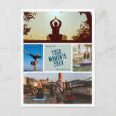 独自のヨガフォトポストカードを作成する ポストカード (正面)