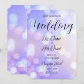 独自のライト《写真》ぼけ味背景の作成 招待状 (正面/裏面)