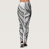 独自のラインアート:、ユニークおもしろい、アクティビティ レギンス (裏面)