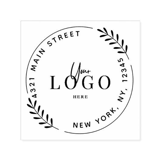 独自のラウンドのモダン作成 セルフインキングスタンプ (デザイン)