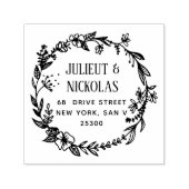 独自のラウンドのモダン作成 セルフインキングスタンプ (デザイン)