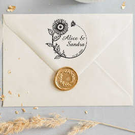 独自のラウンドのモダン作成 セルフインキングスタンプ