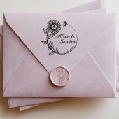 独自のラウンドのモダン作成 セルフインキングスタンプ