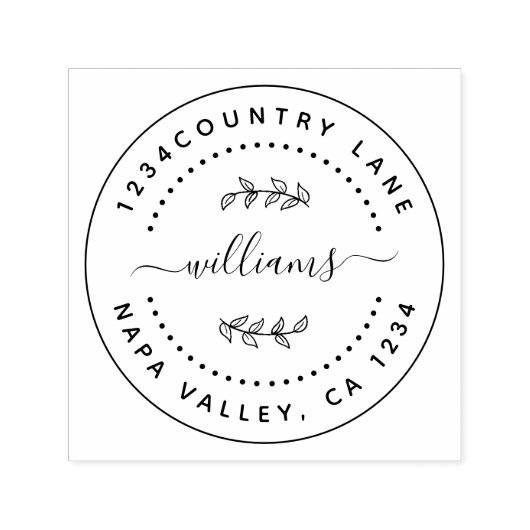 独自のラウンドのモダン作成 セルフインキングスタンプ (デザイン)