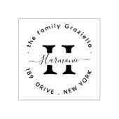 独自のラウンドのモダン作成 ラバースタンプ (インプリント)