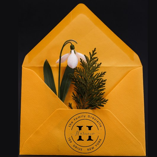 独自のラウンドのモダン作成 ラバースタンプ