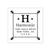 独自のラウンドのモダン作成 ラバースタンプ (インプリント)