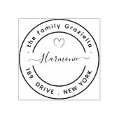 独自のラウンドのモダン作成 ラバースタンプ (インプリント)