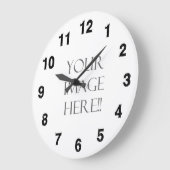 独自のラウンドの作成 ラージ壁時計 (傾斜)