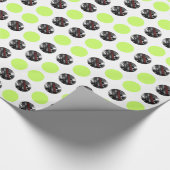 独自のラウンドをカスタム作成 ラッピングペーパー (角)